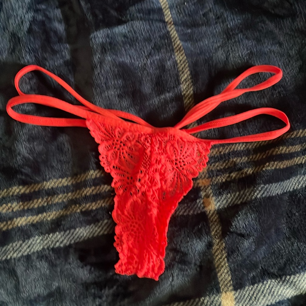 Bright colored thong